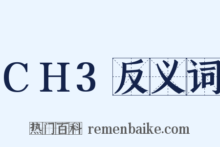 CH3反义词是什么意思的图片